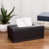 Leather serviette holder