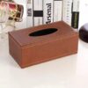 Leather serviette holder