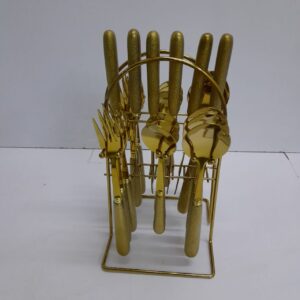 Gold dining cutlery