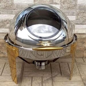 Roll-top chaffing dish