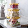 3pcs  set Slackable Multipurpose Food Storage Containers Organizers