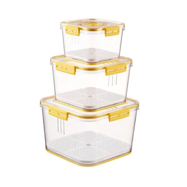 3pcs  set Slackable Multipurpose Food Storage Containers Organizers