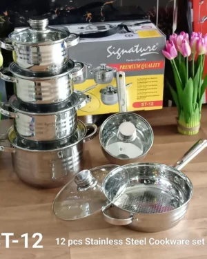 15 pcs Induction Base Stainless Steel Cookware set