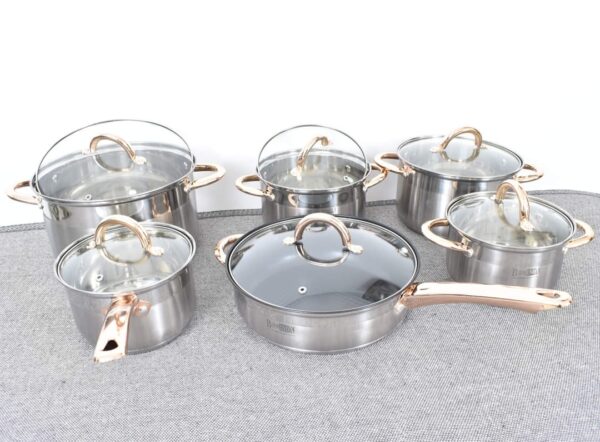 12pieces Stainless cookware