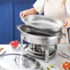 Oval chaffing dishes