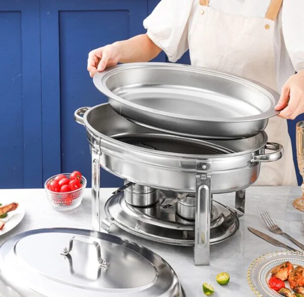 Oval chaffing dishes