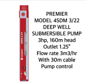 Premier submersible pump 3hp