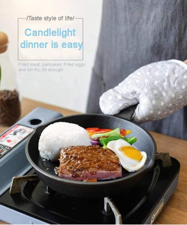 Cast iron frying pan