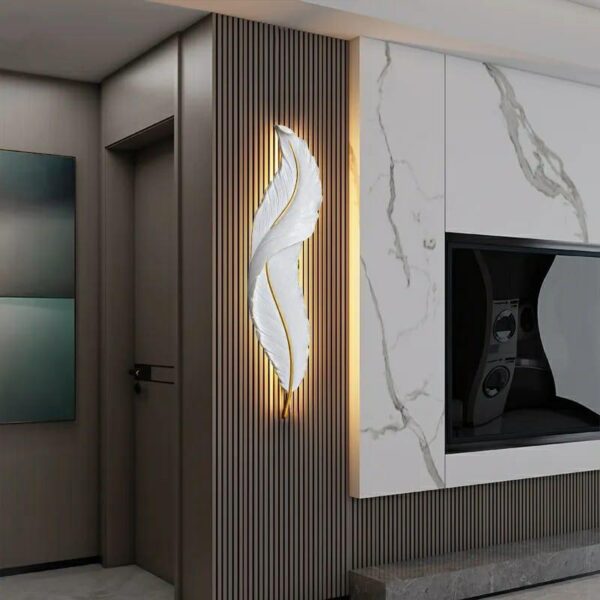 IMG-20230511-WA0259.jpg Long Hanging Nordic Feather Wall Lamp