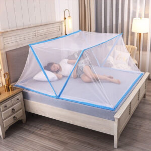 Foldable tent net