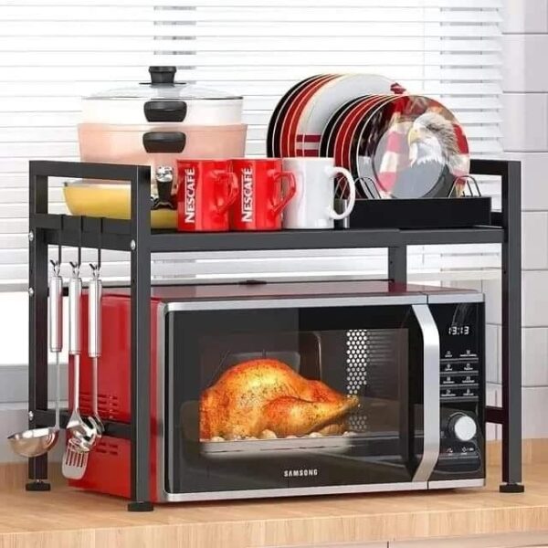IMG-20240425-WA2160 Single layer Heavy-duty Adjustable Microwave Stand