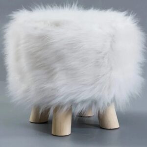 Faux Fur Stool