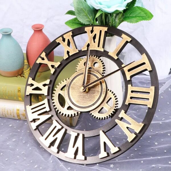 IMG-20240513-WA0550 Roman Vintage Gear wall Clock