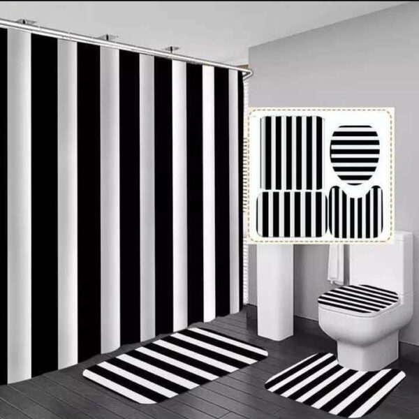 IMG-20240707-WA0043 4 pcs set bathroom shower curtain set