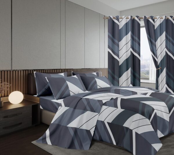 7pc woolen Curtain duvet sets