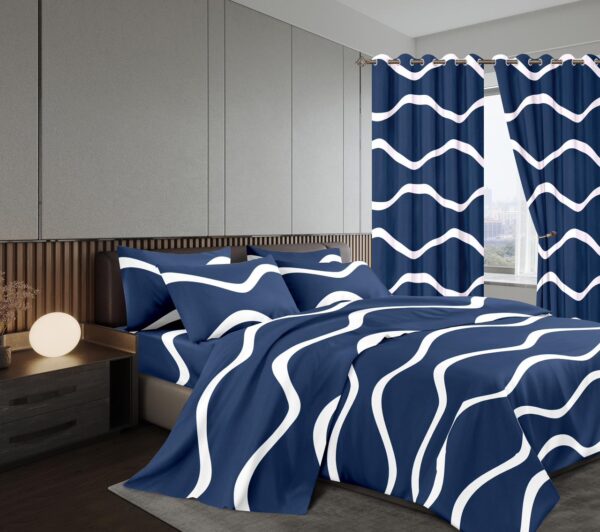 7pc woolen Curtain duvet sets