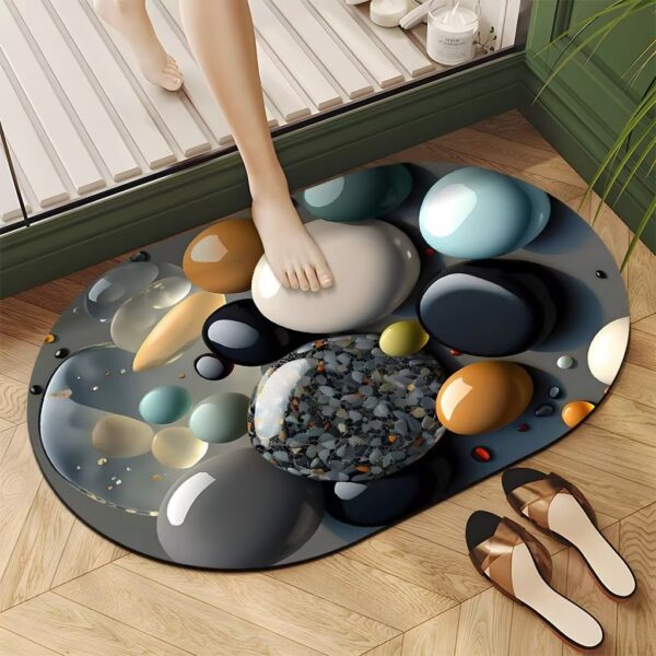 Bathroom/ Door mats with rubber underside 
