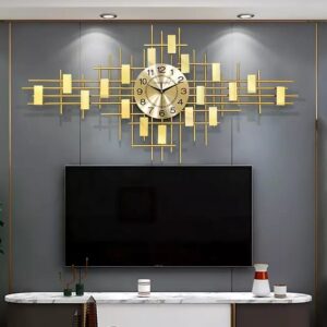 IMG-20240816-WA0796 Gold metal sunburst Wall Clock
