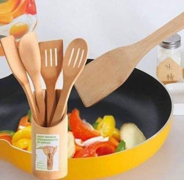 IMG-20240822-WA0387 Bamboo cooking tools set