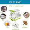2-tier Plastic Dish Bowl Drainer Rack