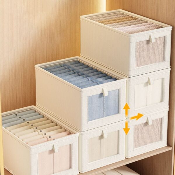 Wardrobe Foldable Clothes Organizer with a Cover