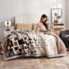 High quality Knitted throw blankets with tassel