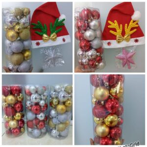 38Pcs Christmas Ball Ornaments