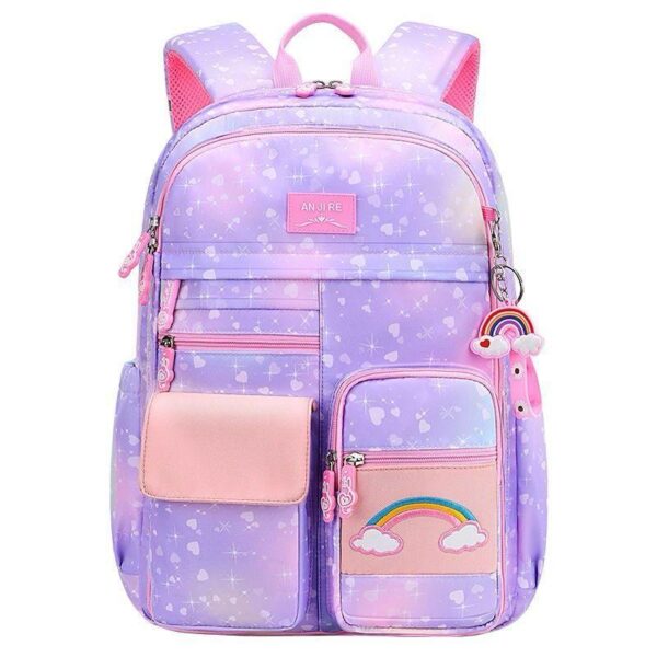 IMG-20241223-WA0710 Rainbow Series Princess School Backpack / School Bags with multiple compartments