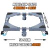 IMG-20241223-WA0850 HEAVY DUTY Adjustable Fridge/ Washing Machine base