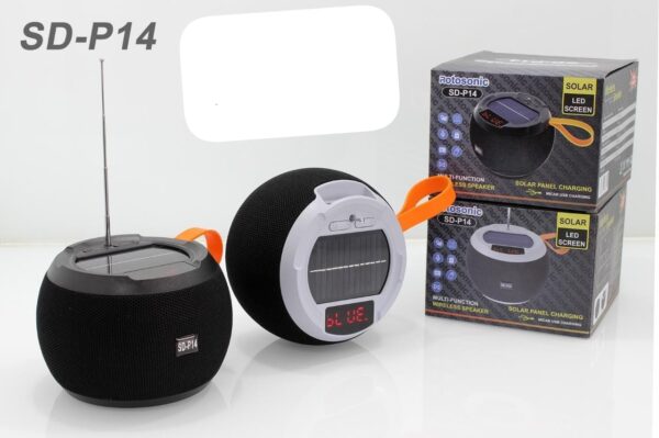 Mini bluetooth speaker with solar panel