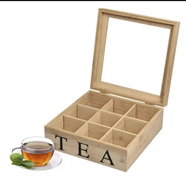 Bamboo Tea Bag Organizer