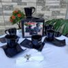 Black Cup saucer set