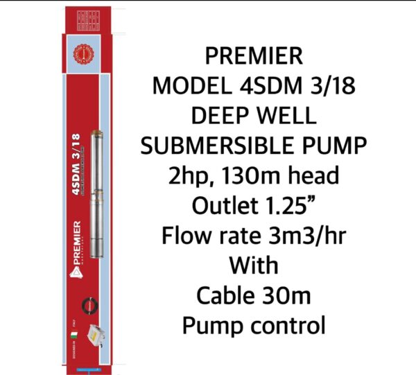 Premier submersible pump 1hp
