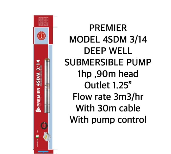Premier submersible pump 1hp