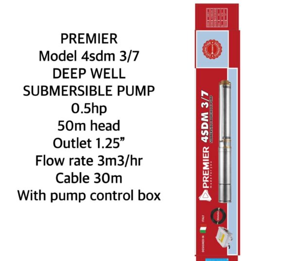 Premier submersible pump 1hp