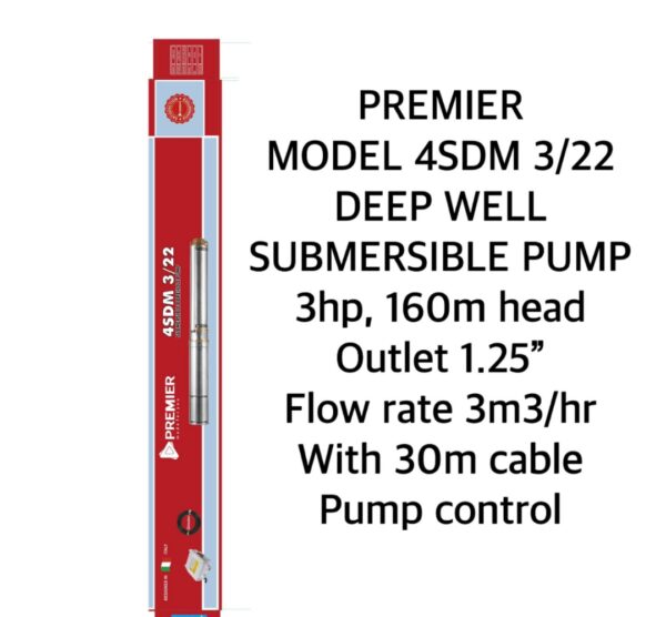 Premier submersible pump 1hp