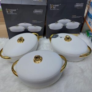 Insulated 3 pcs Casserole hot pot